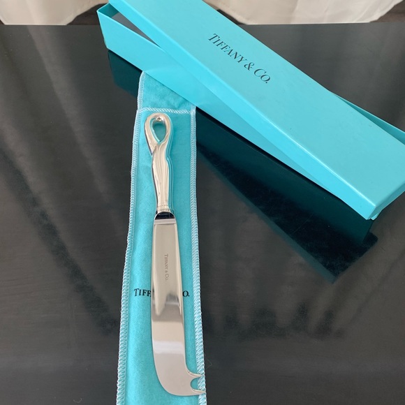 NWOT Tiffany & Co Elsa Peretti Padova 1984 sterling silver handle cheese knife - Picture 4 of 10